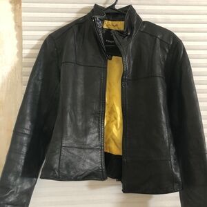 Andrew Marc XS Genuine Soft Leather Black Motorcycle jacket Women's